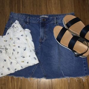 jean skirt